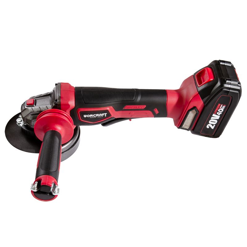 Акумуляторна безщіткова шліфмашина кутова WORCRAFT CAG-S20LIB-125