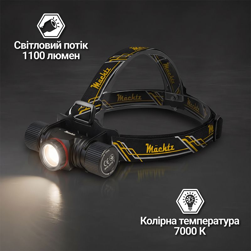 Ліхтар налобний світлодіодний Mächtz MHL-2210 T