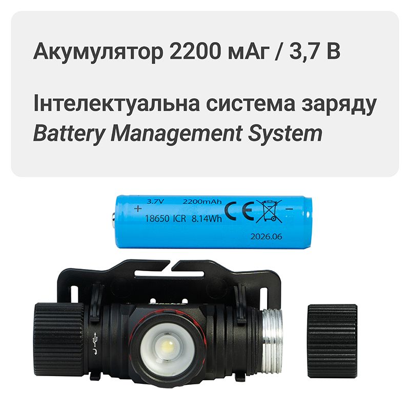 Ліхтар налобний світлодіодний Mächtz MHL-2210 T