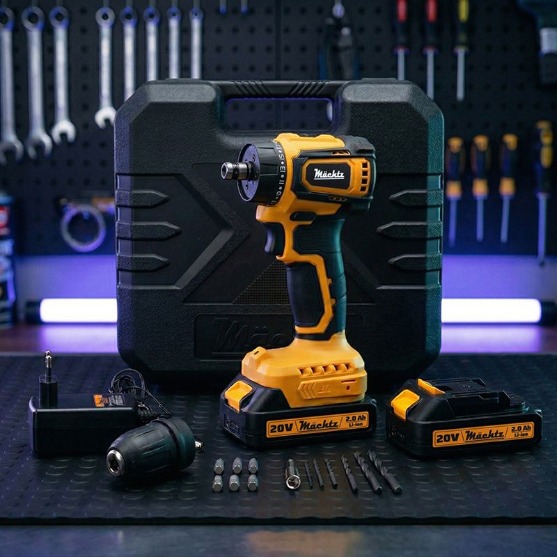 Шуруповерт акумуляторний безщітковий Mächtz MCD-20Q-LiB