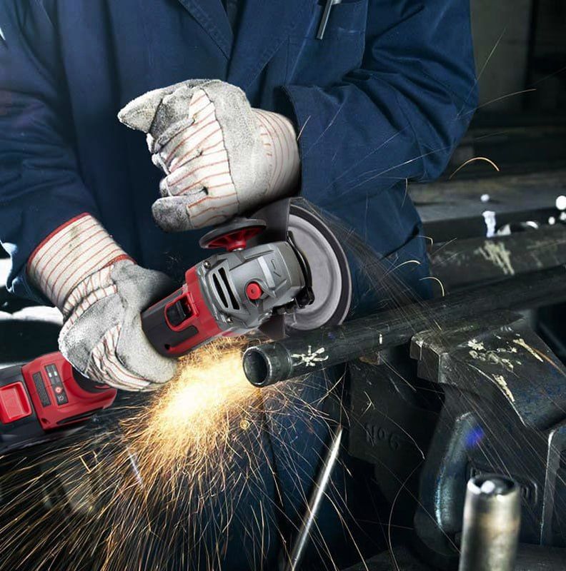 Акумуляторна безщіткова шліфмашина кутова WORCRAFT CAG-S20LIBH-125B