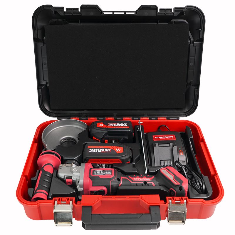 Акумуляторна безщіткова шліфмашина кутова WORCRAFT CAG‑S20LiBM‑125B