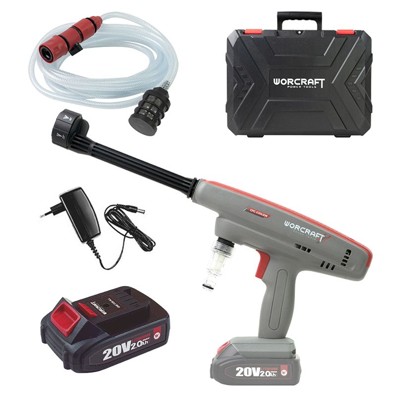 Акумуляторна мийка високого тиску WORCRAFT CPC‑S20LiEM